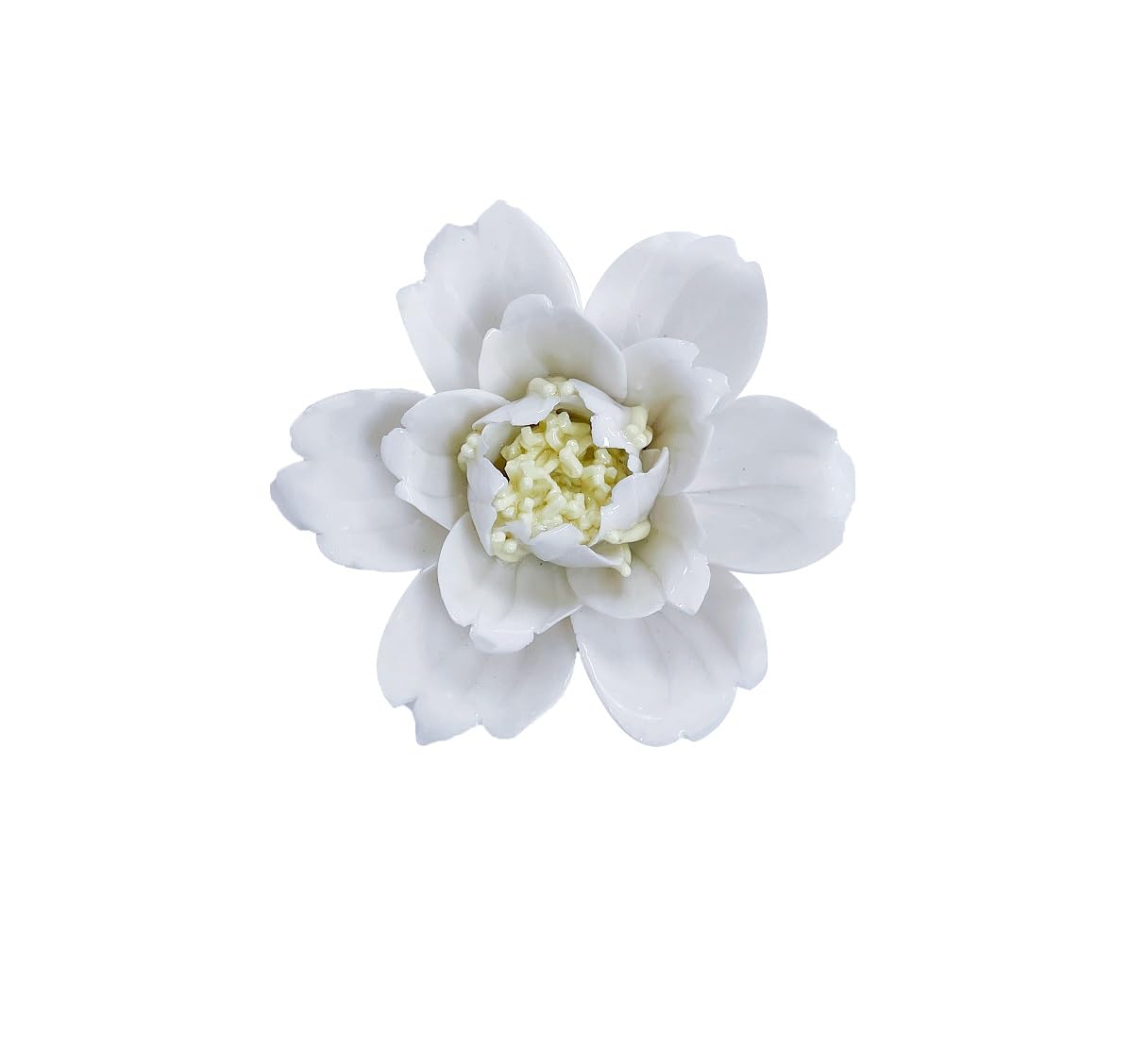 Peony, 2.76" Ceramic Flower Wall Art, Artificial Flower Wall Sculpture，Handcrafted 3D Hanging Porcelain Flowers ,3D Wall Hanging Decor ,Porcelain Flower Wall Décor for Home，Hallway，Kitchen，Office