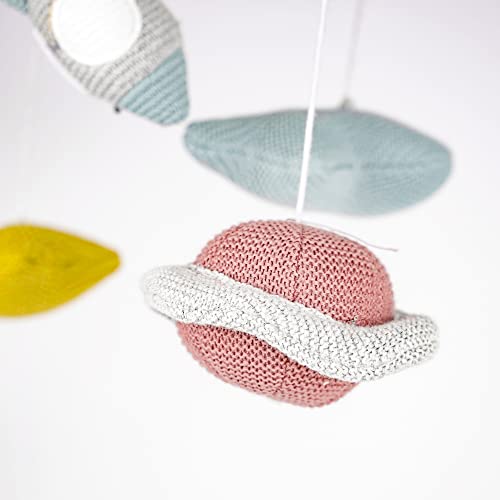 Image of Haus & Kinder Crib Cot Hanging Mobile Nursery Decoration Newborn Shower Gift Birthday Gift | Baby Bed Decoration for Boys and Girls (Constellation)