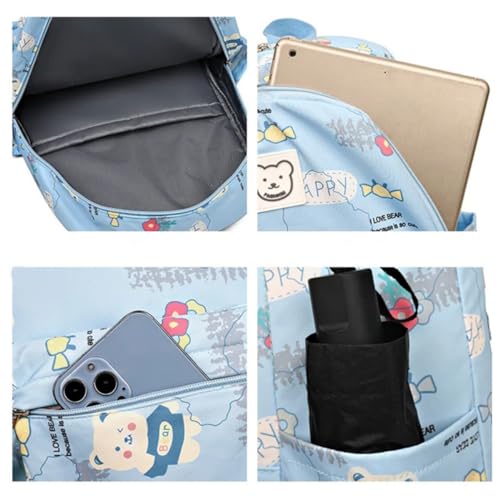 Mochila Escolar Infantil Juvenil Impermeável Com Estojo Leve Menina Estudante Ensino Fundamental e M