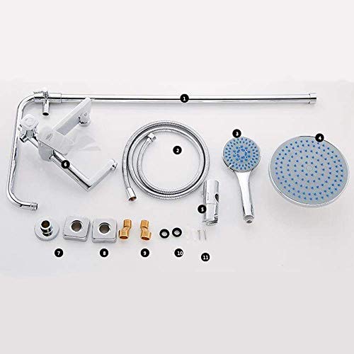 Ensemble de douche multifonctions jet surpression pour optimiser le débit d'eau - 8