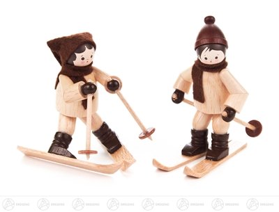 Miniature de downhiller en bois Rudolphs Schatzkiste chiffre de Noël 6.5 cm