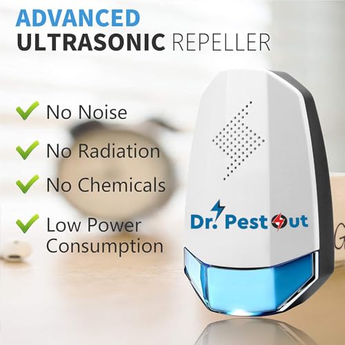 Ultrasonic Pest Repellent Machine to Repel Lizard, Rat, Cockroach, Mosquito, Home Pest & Rodent Repelling Aid for Reject Ants for Reject Insect Mosquito Killer Machine Lizard (Pack of 02)