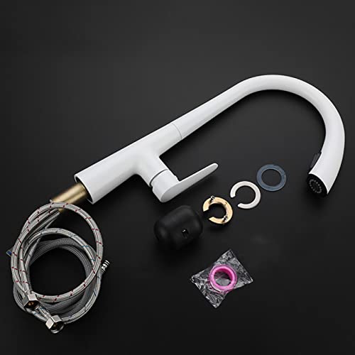 Robinet de cuisine monotrou noir avec mitigeur d'eau chaude - 8