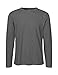 Produktbild Green Cat Herren Langarm T-Shirt, 100% Bio-Baumwolle. Fairtrade, Oeko-Tex und Ecolabel Zertifiziert, Dunkelgrau, L