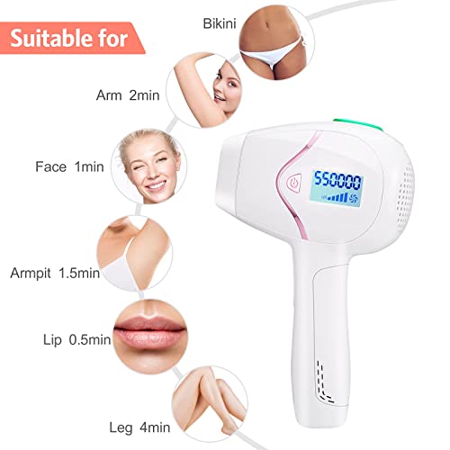 Laser Hair Removal Device - Hair Remover Laser Machine For Women - Painless Hair Removal For Face And Body – Permanent Hair Removal – Ergonomic Design For Easy Use – Laser Hair Removal For Smooth Skin #TOP3