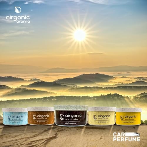 Image of AIRGANIC Aroma Cube - Arabic Oud Organic Air Perfume - 40g | Leakproof Car Air Freshener | Long-Lasting Fragrance | Freshen Up Your Car, Home & Office | Car Accessories Interior 2026