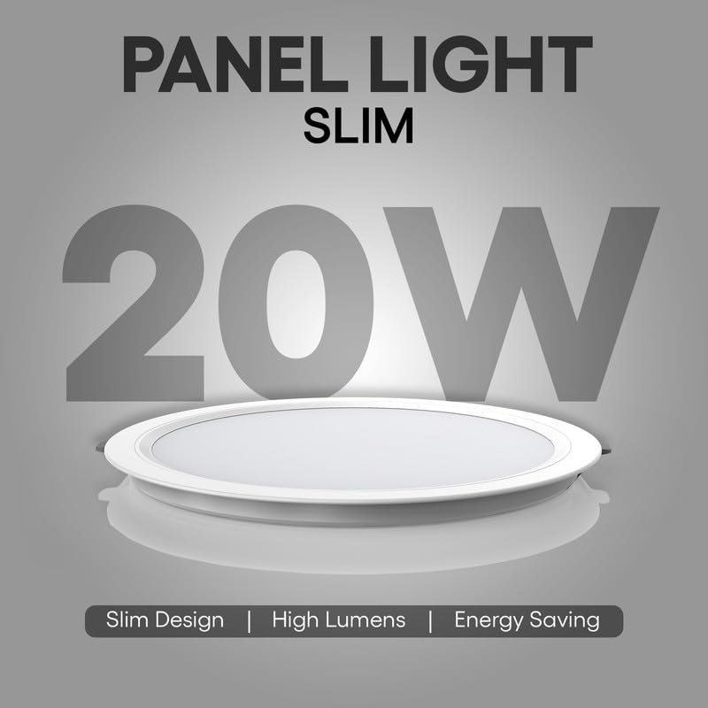 Image of Hi-Fi OLLO 20 watt Downlight for Junction Box | Cool Day White (6500K) |68 mm Cutout| Inbuld Driver| Round Ied Light for Ceiling Pack of 1