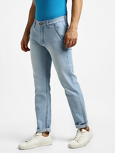 Image of Urbano Fashion Men's Regular Fit Washed Jeans Stretchable