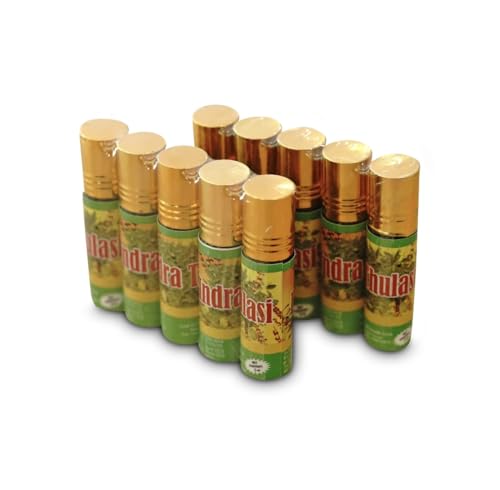 Image of online Holy Basil Essential Oil, Thulasi Oil 7Ml, Bashpika Thulasi, Pure And Natural Pack Of 2