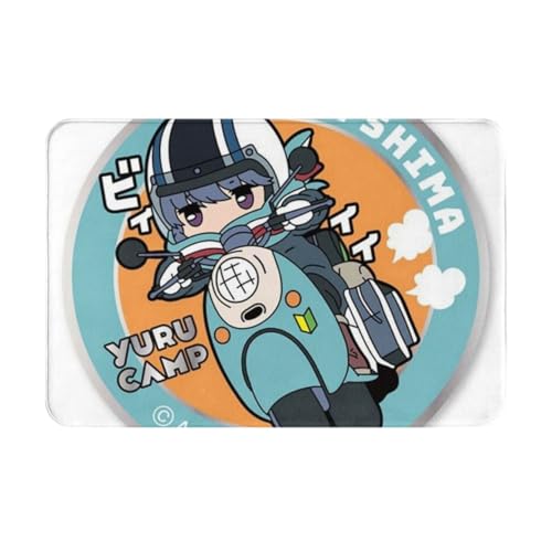 カーペット ゆるキャン ラグマット 玄関マット ラグ 絨毯 四季通用 防ダニ 抗菌 防臭 洗える ふわふわ肌触り 滑り止めホットカーペット おしゃれ プレゼント 40×60cm
