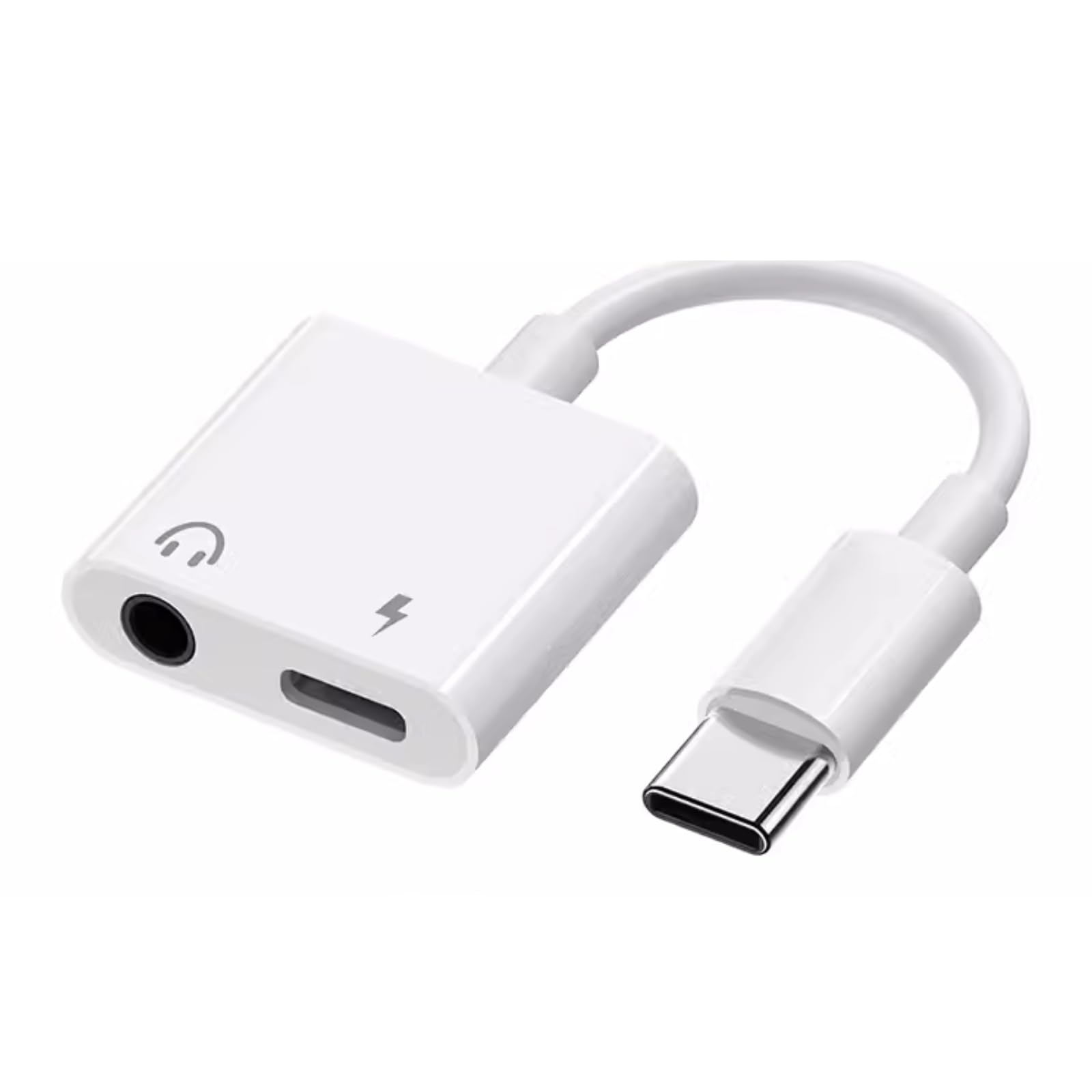 Bolwins USB-C Audio- und Ladeadapter 2-in-1 USB-C auf 3,5mm + PD Ladefunktion