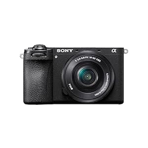 Sony Alpha 6700 Spiegellose APS-C Digitalkamera inkl. 16-50mm Power Zoom Objektiv, KI-basierter Autofokus, 5-Achsen-Bildstabilisierung, 4k 120p Video, neigbares Touch-Display, Webcam