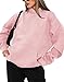 TICTICMIMI Women's Hoodies Sweatshirts Cute Long Sleeve Tops Loose Fleece Pullover Shirts with Pocket Pink