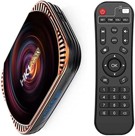 Android 11.0 Tv Box, Set Top Box 4Gb Ram 64Gb Rom Hk1 X4 Amlogic S905X4 64-Bit Quad Core With Dual Wi-Fi 2.4G/5.0G, Bt 4.0/ 3D Ultra Hd 8K/ H.265/ 1000M Lan/Usb 3.0 Smart Box,4Gb+128Gb