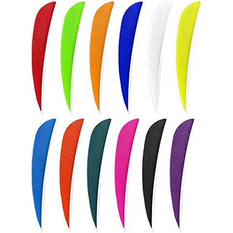 Tihebeyan 12pcs Left Wing Archery Feathers Cover