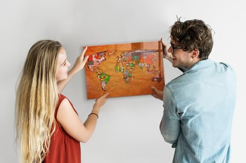 Tableau magnétique en verre 60x40cm avec aimants néodyme inclus