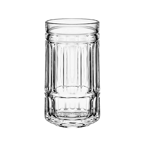 Mikasa Lawrence Highball Tumbler Cups, Set Of 4, Clear #TOP1