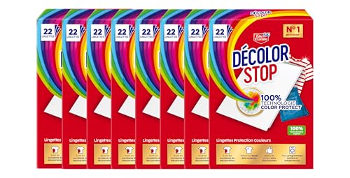 Decolor Stop, Lingettes protection couleurs, evite les accidents de decoloration, preserve l'eclat des couleurs, tous programmes textiles et temperatures, lot...