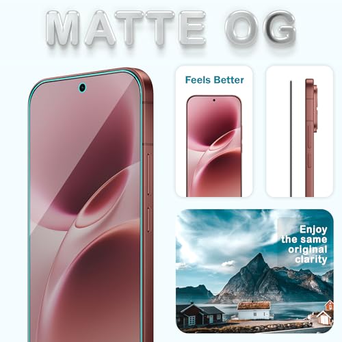 Image of FIRST MART Military-Grade Matte Tempered Glass for Vivo V70 and Vivo V70 Elite - 9H Screen Protector, Anti-Glare Protection, Scratch-Resistant, Bubble-Free (1 Pack)