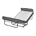 Produktbild Gästebett Rollweg 14cm Bonnellfedermatratze Klappbett Zustellbett 90x200cm Stabiler Metallrahmen mit 4 kräftigen beweglichen Rädern die ein Gewicht von bis zu 150 kg garantieren dunkelgrauer stoff