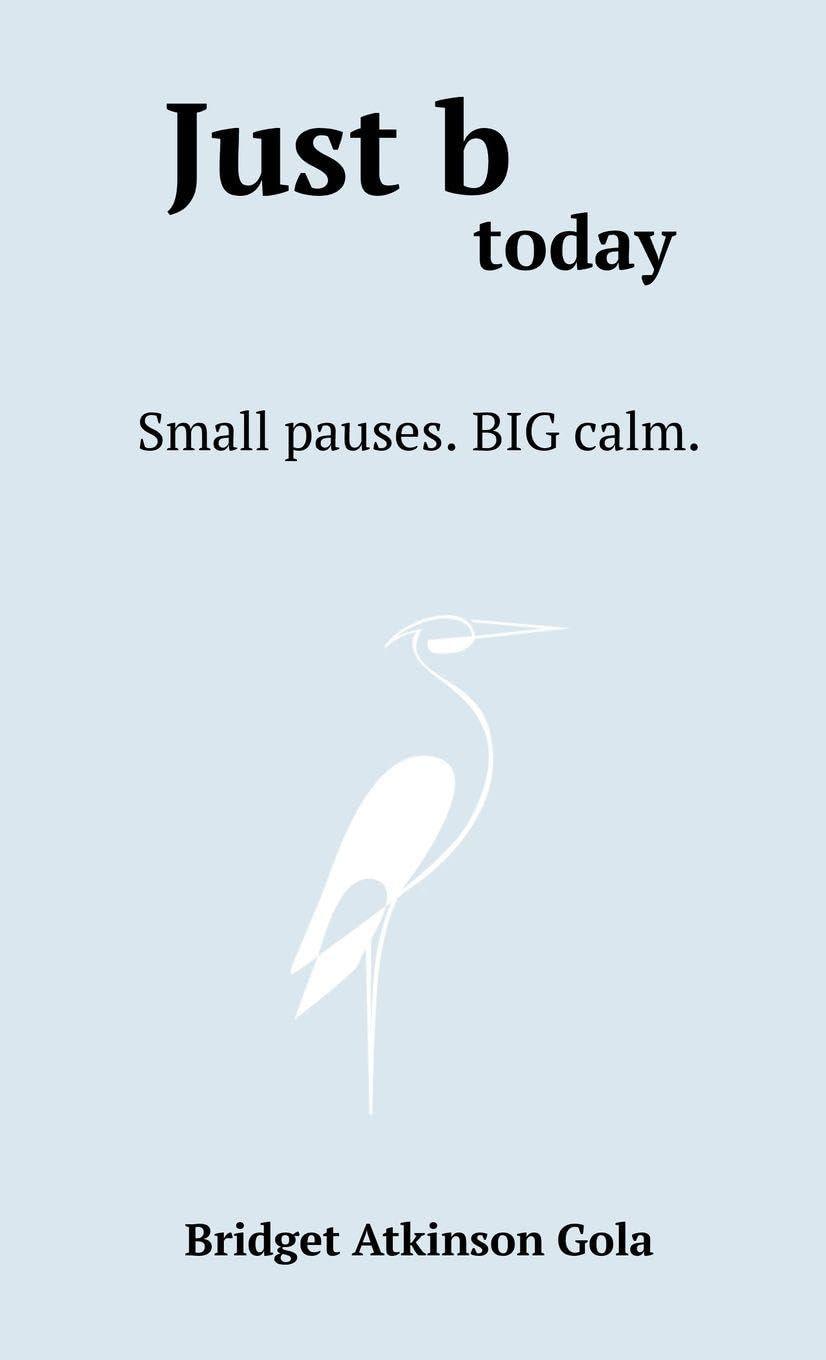 Just b today: Small Pauses. BIG Calm.