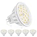 Produktbild Uplight MR16 GU5.3 LED Lampen,Warmweiß 3000K,6er-Pack,5.5W Ersetzen 50-60W Halogen Lampe,DC12V Nicht Dimmbar,600LM Ra85,120°Abstrahlwinkel.