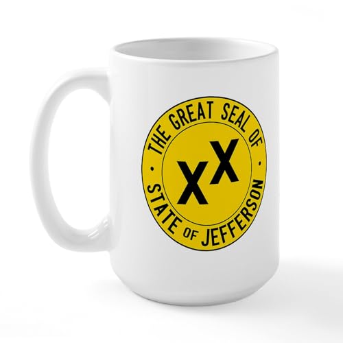 Taza de café grande de cerámica blanca 15 oz miniatura 2