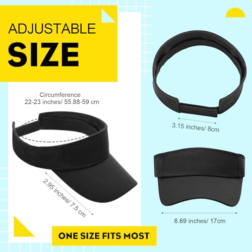Image of Silkfly 50 Pack Sun Visor Caps Adjustable Sports Athletic Cap UV Protection Sun Visor Hat Men Women Tennis