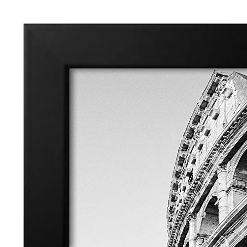 Americanflat 20x24 Picture Frame with Polished Plexiglass - Black Picture Frame - Wide Photo Frames Made of Engineered Wood for Vertical or Horizontal Wall Display - Epic Collection - Black