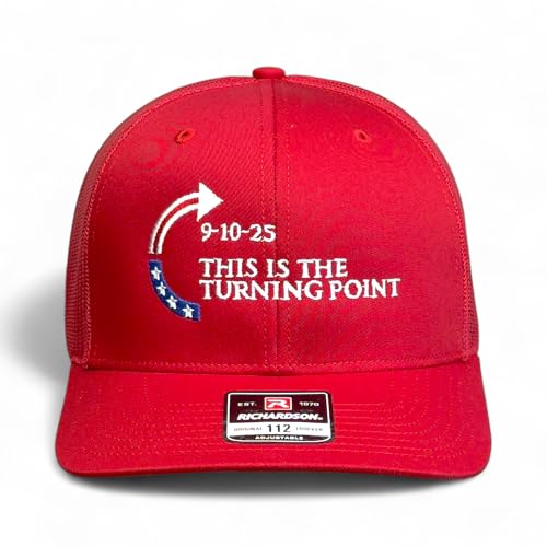 Richardson Turning Point Charlie Kirk Hat (US Alpha One Size Red)