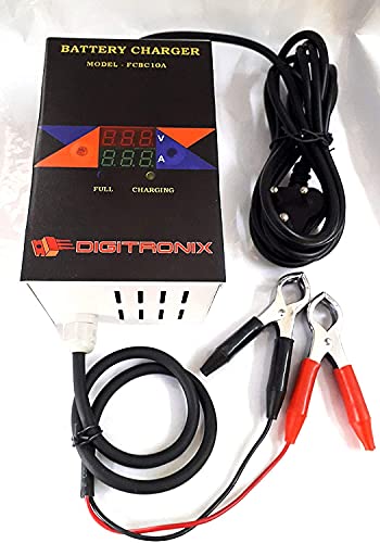 Automobile Battery Charger for Car, Bike DG Set 12V 10Amp Fully A...
