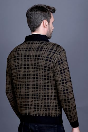 Image of GODFREY Full Sleeve Zipper Sweater for Man Winter Wear -Mens Woolen Sweaters Turtle Neck