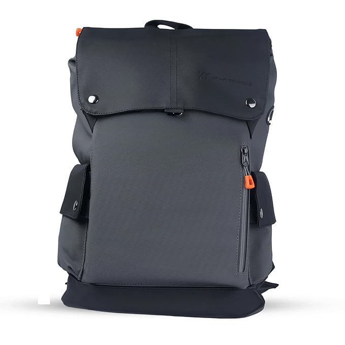 Laptop Backpack for Men Fashion |PU - 1001 Leather| Textured Fabric Shoulder Bags for 15.6-Inch Laptop/Water-Resistant-image-33