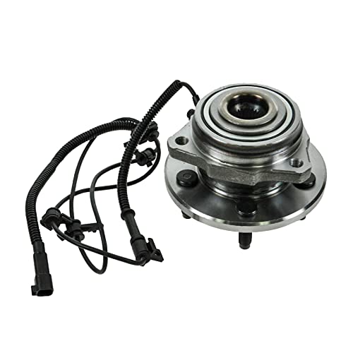 Image of TRQ Front Left and Right Wheel Bearing and Hub Assembly Set 2 Piece Compatible with 2002-2005 Jeep Liberty 4 Wheel ABS Brakes 2006-2007 Liberty