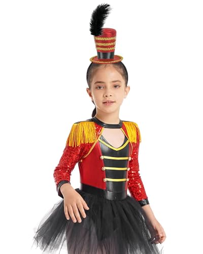 Dkomekii Mini Circus Ringmaster Hat Headband Red Mini Top Hat Halloween Cosplay Party Costume Headwear thumb #7