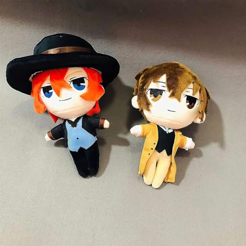 Bungo Stray Dogs - Almohada de peluche con personajes de anime Dazai Osamu/Edogawa Rampo/Nakahara Ch