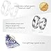 Stainless Steel Heart Puzzle Matching Set Real Love Band for Men Boy, His and Hers Couples Wedding Rings Set (men, Size 12)