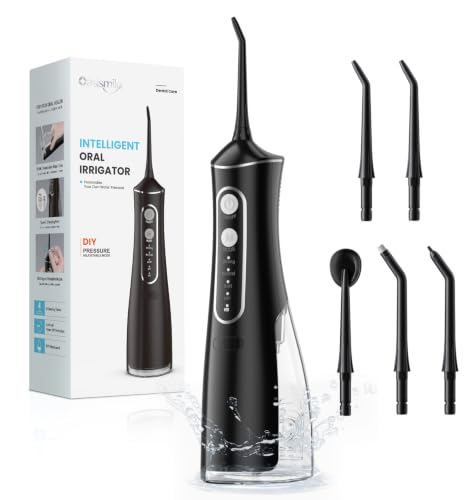 OasiSmile L8 Irrigador Dental, 300 ML Irrigador Bucal con Autoajuste DIY