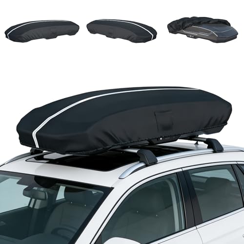 Roof Box Cover, Dimensions: 77 x 35 x 17 Inches Universal Waterproof, Dustproof, UV-Resistant,...