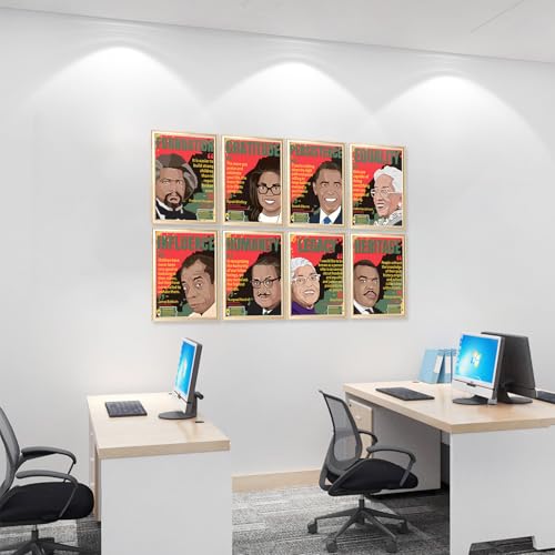 Eshwb Decorações do mês da história negra, pôsteres de quadro de avisos do mês da história negra, pô