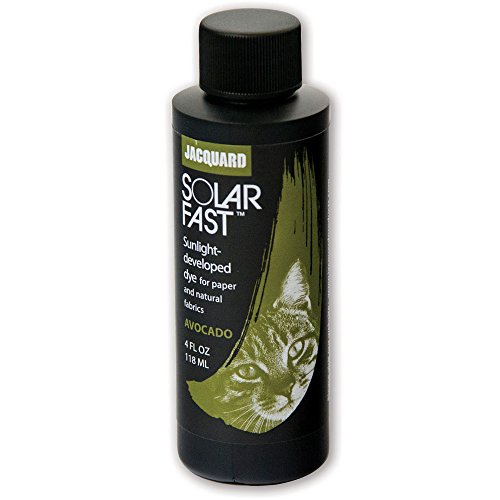 Jacquard SolarFast Dye - 8oz - Avocado - Create Remarkably Detailed Photographs, Photograms, and Shadow-Prints on Paper or Fabric - Made in USA