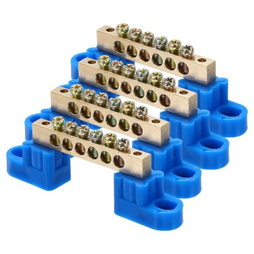 Borne de terre en laiton 6 positions MECCANIXITY pour boîte de distribution x4