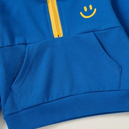 Image of YOUNGER STAR Toddler Baby Boy Girl Clothes Fall Winter Outfits Long Sleeve Hoodie Sweatshirt Sweat Pants Cotton Sweatsuits