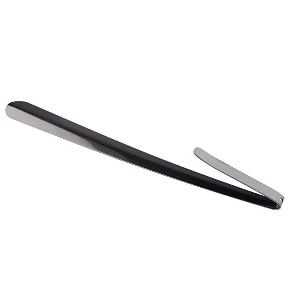 HMTE Calzador extralargo, Calzador de Acero Inoxidable de 42,5 cm, Cuerno de Bota de Metal Duradero de Mango Largo con Gancho (A 42,5 cm/16,73 Pulgadas)