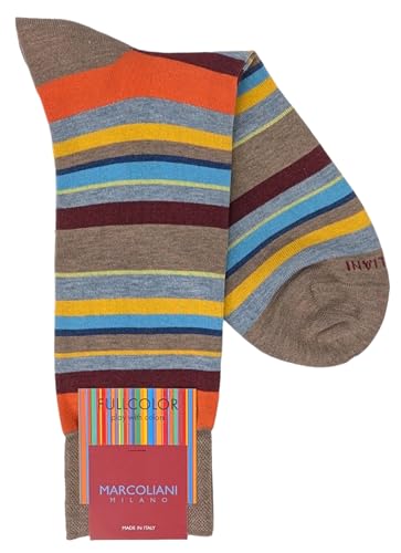4633 Pima Cotton Lisle Multi Stripe Socks