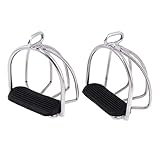 LEIPUPA Stainless Steel Endurance Flex Ride Caged Safety Stirrups Equestrian