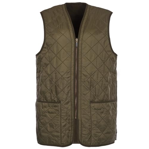Barbour Gilet Trapuntato Uomo Verde con Zip MLI0002OL91 Verde XL