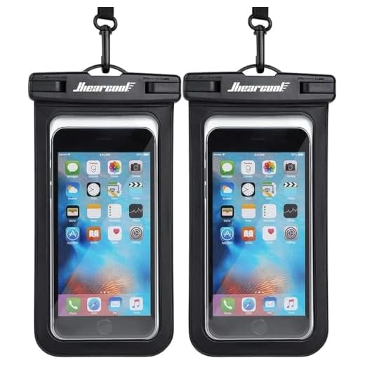 Hiearcool Universal Waterproof Case,Waterproof Phone Pouch Compatible for iPhone 11 Pro Max XS Max XR X 8 7 6S Plus Samsung Galaxy s10/s9 Google Pixel 2 HTC Up to 7.0",IPX8 Cellphone Dry Bag -2 Pack