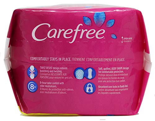 Image of Carefree Body Shape Pantiliners, Long To Go Unscented, 42 ct