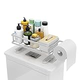 Apsan Over The Toilet Shelf, Bathroom Organizer Multifunctional Toilet Rack,No Drilling Space Saver